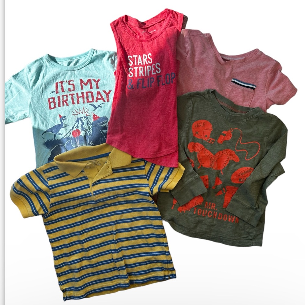 Boys T Shirt Bundle Various Brands Warm Weather Tops